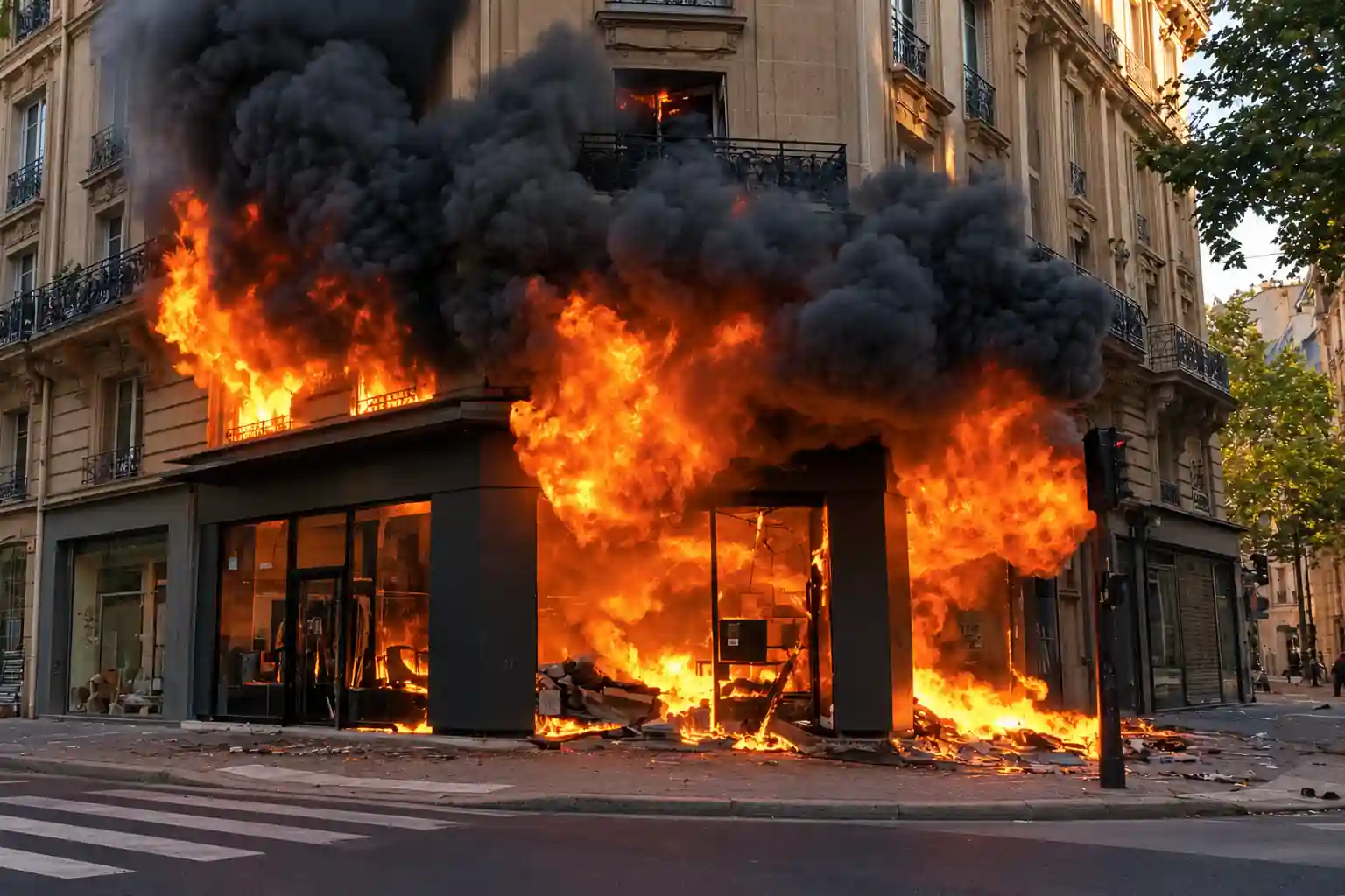 incendie commerce