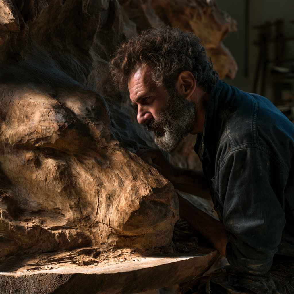 sculpteur sur bois